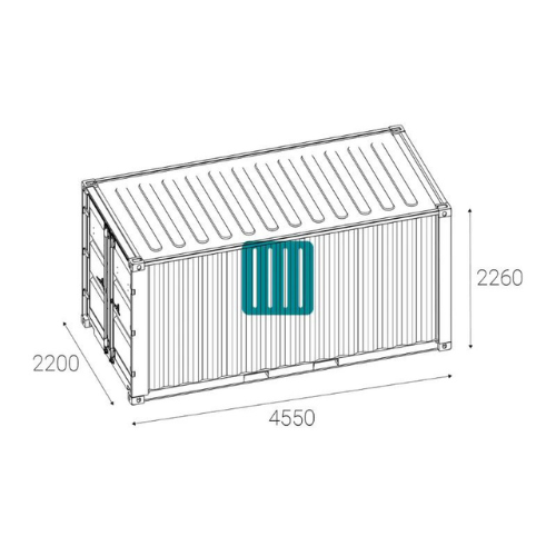 15-Fuß-Container Neu – Kompakter Lagercontainer – Image 2