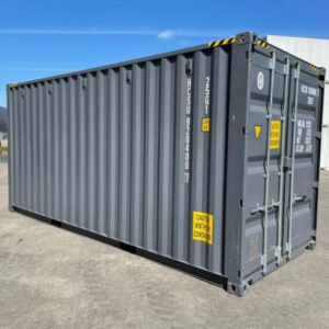 20-Fuß Seecontainer Grau - Erste Reise | Neuwertig