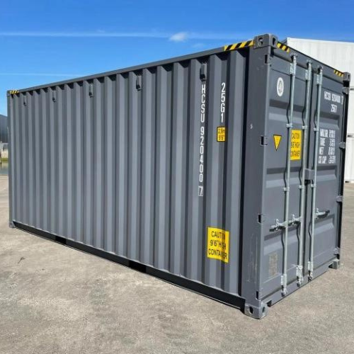 20-Fuß Seecontainer Grau - Erste Reise | Neuwertig